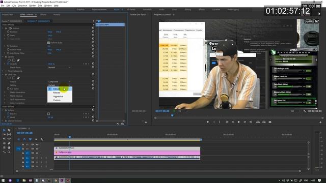 Удаление зеленого фона в Premiere pro за 5 минут! смотреть онлайн