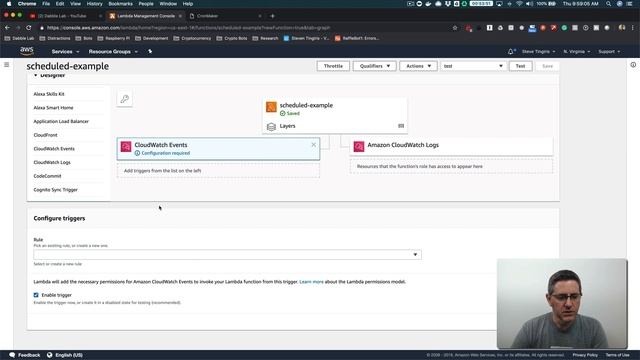 Scheduling AWS Lambda Functions with CRON - Dabble Lab #196 смотреть онлайн