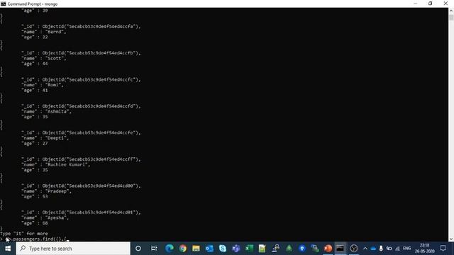 MongoDB projection смотреть онлайн