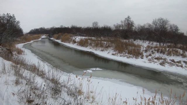 На лыжах вдоль реки Битюг смотреть онлайн