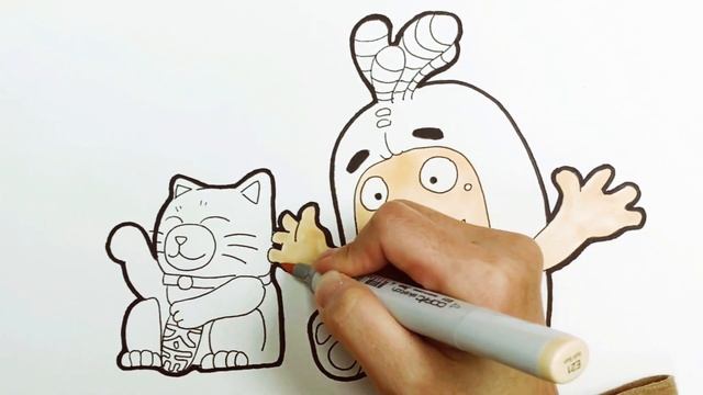 Magical Coloring Box | Oddbods Coloringpages | Bubble Happy new year!! смотреть онлайн