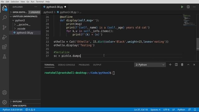 Python 3 - Episode 38 - Pickle смотреть онлайн