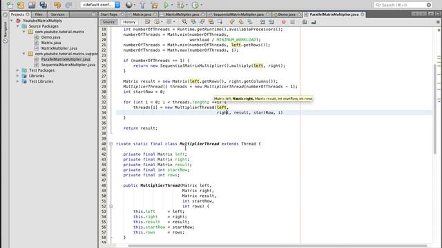 Multiplying matrices in parallel: a Java tutorial смотреть онлайн