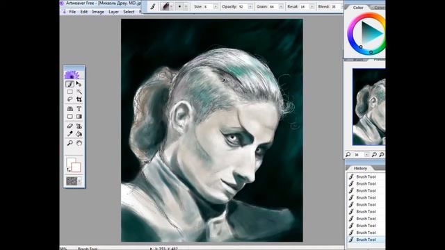 Speed drawing Michael Draw. смотреть онлайн