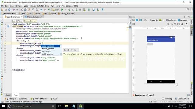 Scrollbar in android studio.#VerticalScrollView смотреть онлайн