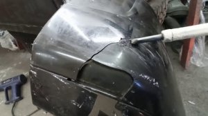 как самому спаять бампер обычным паяльником