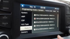 Hyundai Kia перевод мультимедиа и радио на четные частоты