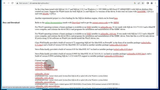 Downloading and Installing SQLite ODBC driver for Windows 10 or Above смотреть онлайн