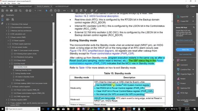 STM32 Режим ожидания. CMSIS / Standby Mode смотреть онлайн