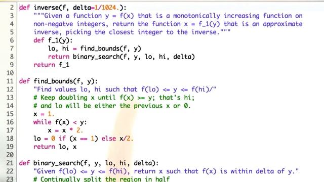 Inverse Function Solution - Design of Computer Programs смотреть онлайн