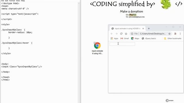 Coding S1E15 INPUT change its BORDER RADIUS using HOVER in the style area смотреть онлайн