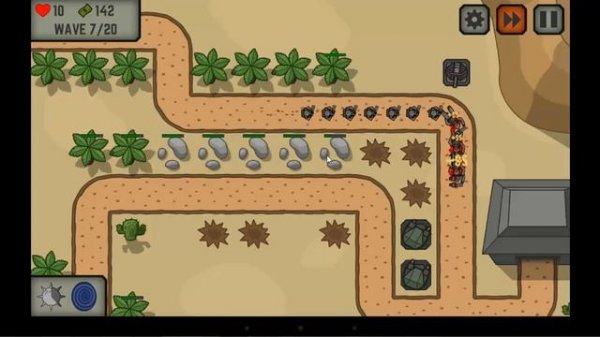 Tactic Defense Level 7 tower defence walkthrough