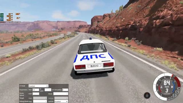 BeamNG.drive краш тест Ваз 2107 и 2106 смотреть онлайн