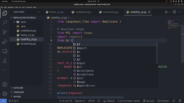 Serving Generative AI models with LangChain and Replicate | Python | AI in the cloud смотреть онлайн