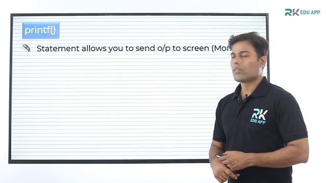 Use of Standard Input And Output Functions |C programming |Sem II |First Year Eng |Nitin Sir |RKDEM смотреть онлайн