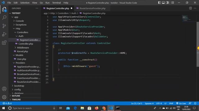 How To Create Custom Auth Register Method In Laravel In Hindi смотреть онлайн