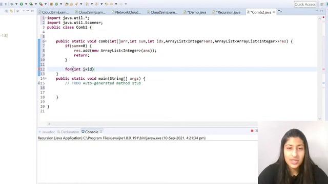 All Unique Combinations whose sum equals K | First Step to Competitive programming in JAVA | Anvita смотреть онлайн