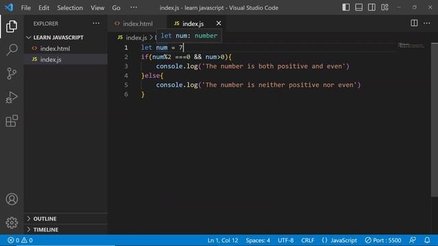 JavaScript If Statements with Logical Operators #part10 смотреть онлайн