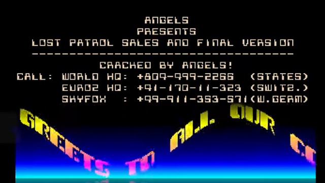Lost patrol amiga cracktro смотреть онлайн