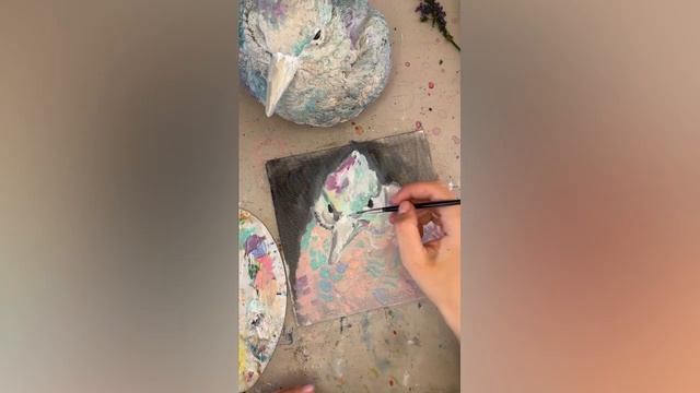 Рисую птицу масляными красками от фирмы Малевич, приглашаю вас взглянуть на процесс и решить самим смотреть онлайн