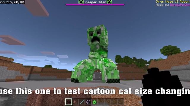 Playing my siren head, cartoon cat Addon V3(mod) before release |Minecraft PE[BE] смотреть онлайн