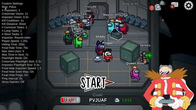 10th Day of Christmas!! Dr Eggman Plays: Among Us смотреть онлайн