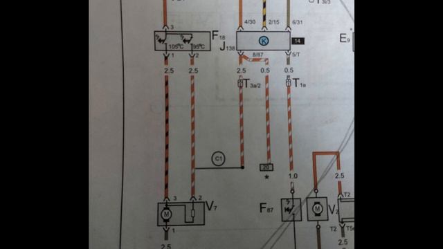 Пассат Б3 замена датчика вентилятора радиатора, проверка проводки смотреть онлайн