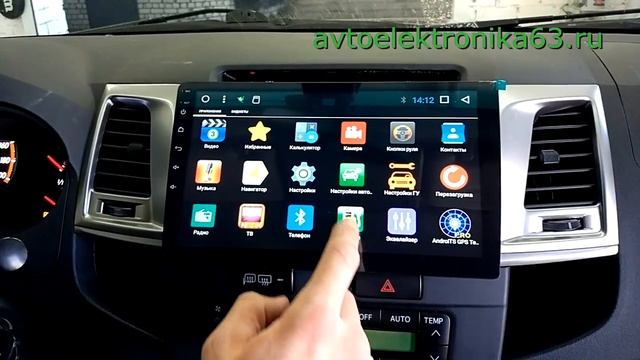 Toyota Hilux 2015- Клиент захотел большой экран. Redpower 10 дюймов смотреть онлайн