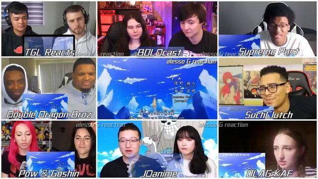 ONE PIECE OPENING 1-23 Reaction Mashup (by @alesso G) смотреть онлайн