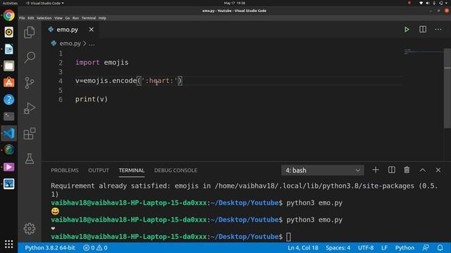 Emojis in Python Statement | Python Scripts смотреть онлайн