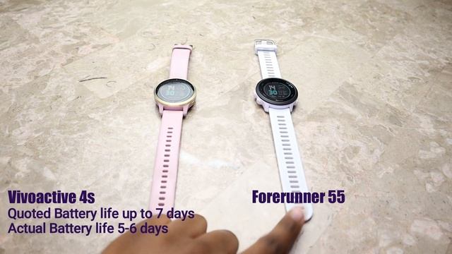 Garmin Forerunner 55 vs Vivoactive 4S смотреть онлайн