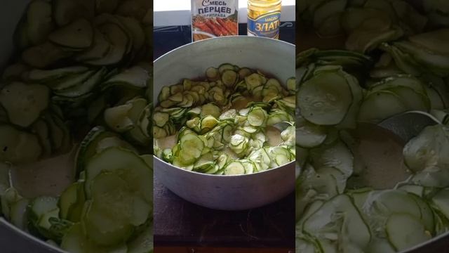 Салат из огурцов в горчичном соусе