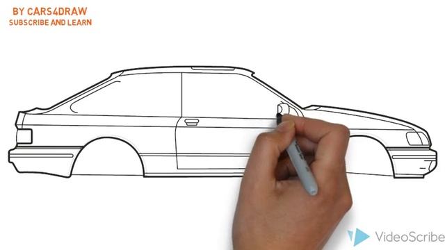 How to Draw a Ford Sierra / Как нарисовать Ford Sierra смотреть онлайн
