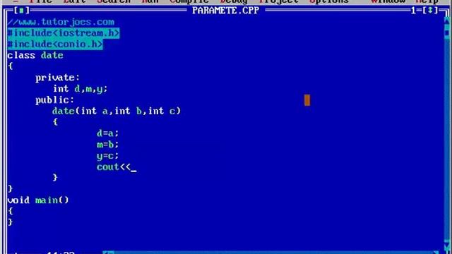 Program Using Parameter Constructor In C++ Tamil смотреть онлайн