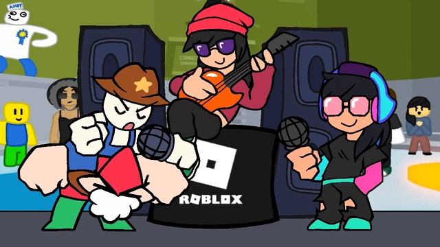 Friday Night Funkin animation but with Roblox oc's смотреть онлайн