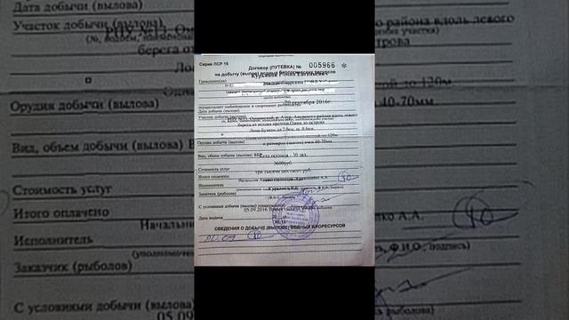 Моя лицензия на вылов рыбы! Специально для тех кто не верит! Что сетью можно ловить законно! смотреть онлайн