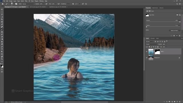 How to Make Water Street Manipulation in Photoshop смотреть онлайн