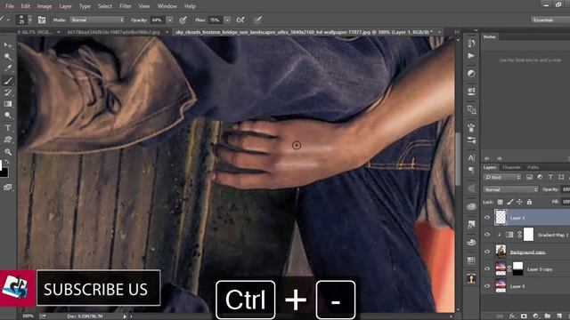 Photoshop Tutorial | Photo Manipulation and lighting | MutualGrid смотреть онлайн