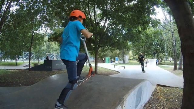 1-day kick scooter tricks - в скейтпарке Перово 20180813 смотреть онлайн