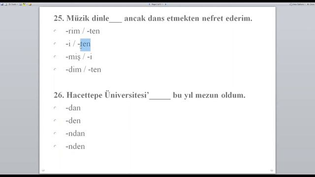 Turkish A2 Exercises - (Multiple Choice Exercises) смотреть онлайн