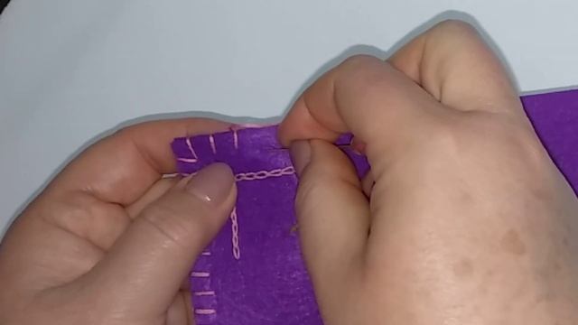 Петельний шов. Закладка для книжки. смотреть онлайн