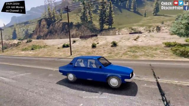 Renault R 12 - GTA V _REVIEW смотреть онлайн