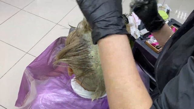 Закрашивание седины в пепельный блонд. Окрашивание седых волос без предварительного осветления смотреть онлайн