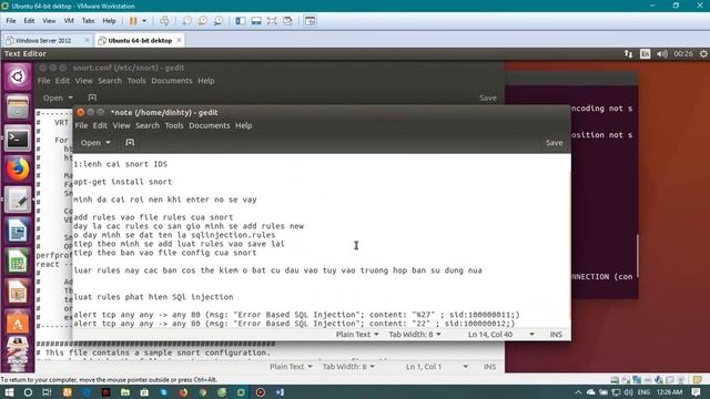 DEMO Hệ Thống Phát Hiện Xâm Nhập [Snort IDS SQL injection] Ubuntu[2018] смотреть онлайн