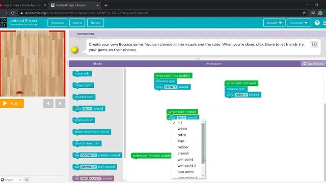 MAKE YOUR OWN BOUNCE TALES GAME IN CODE.ORG WITH ENTERTAINMENT TERROR смотреть онлайн