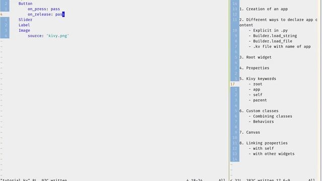 kivy tutorial series - kivy keywords and properties смотреть онлайн
