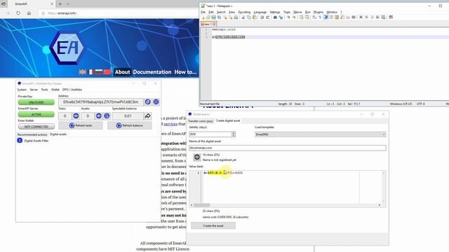 Регистрация имени в EmerDNS с использованием EmerAPI KeyKeeper и его использование смотреть онлайн