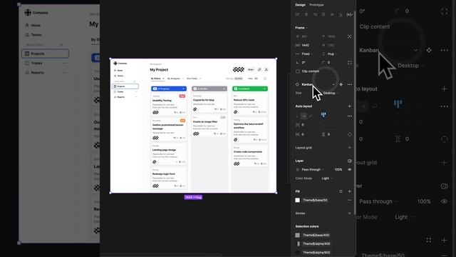 Responsive Kanban Dashboard Design in Figma смотреть онлайн