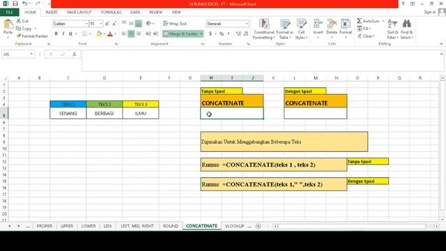 Belajar rumus Excel bagi pemula paling sering digunakan part 2 смотреть онлайн
