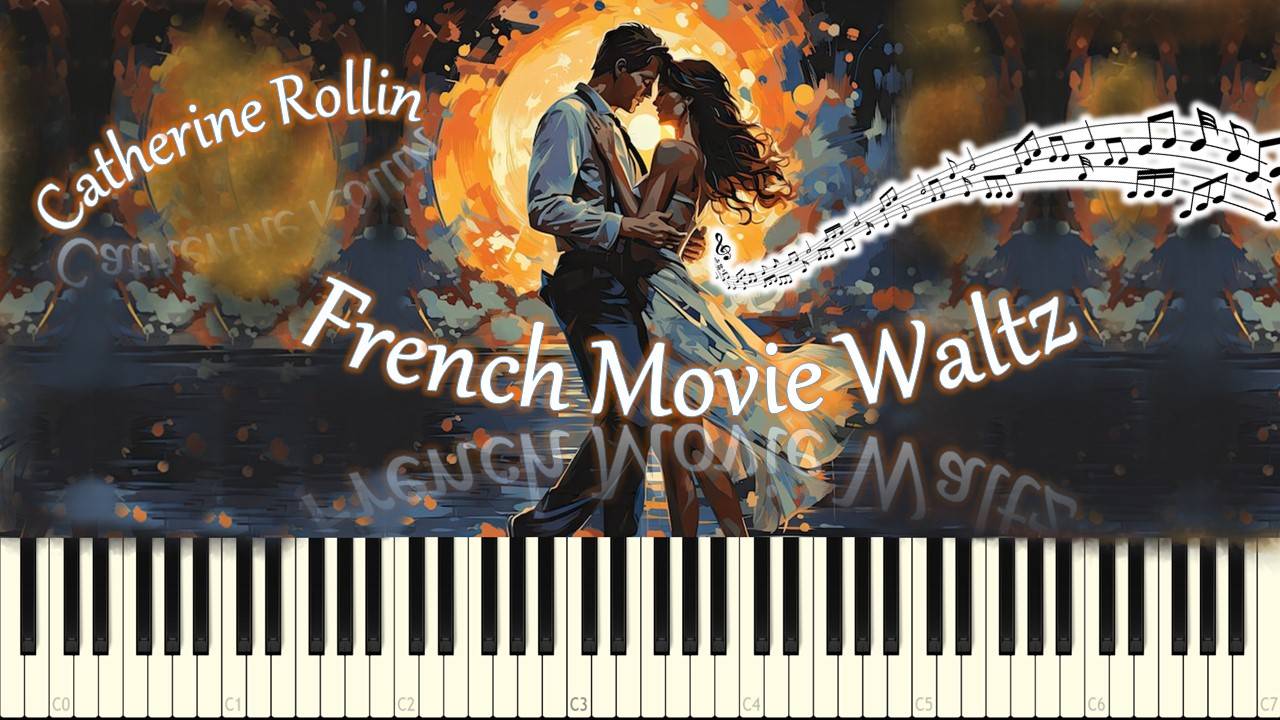 French Movie Waltz (piano tutorial) [НОТЫ + MIDI] смотреть онлайн